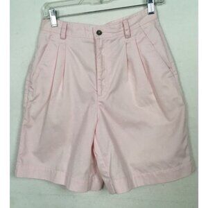 Liz Claiborne Lizsports Shorts Women Size 8 Light Pink Pleated Pockets High Rise